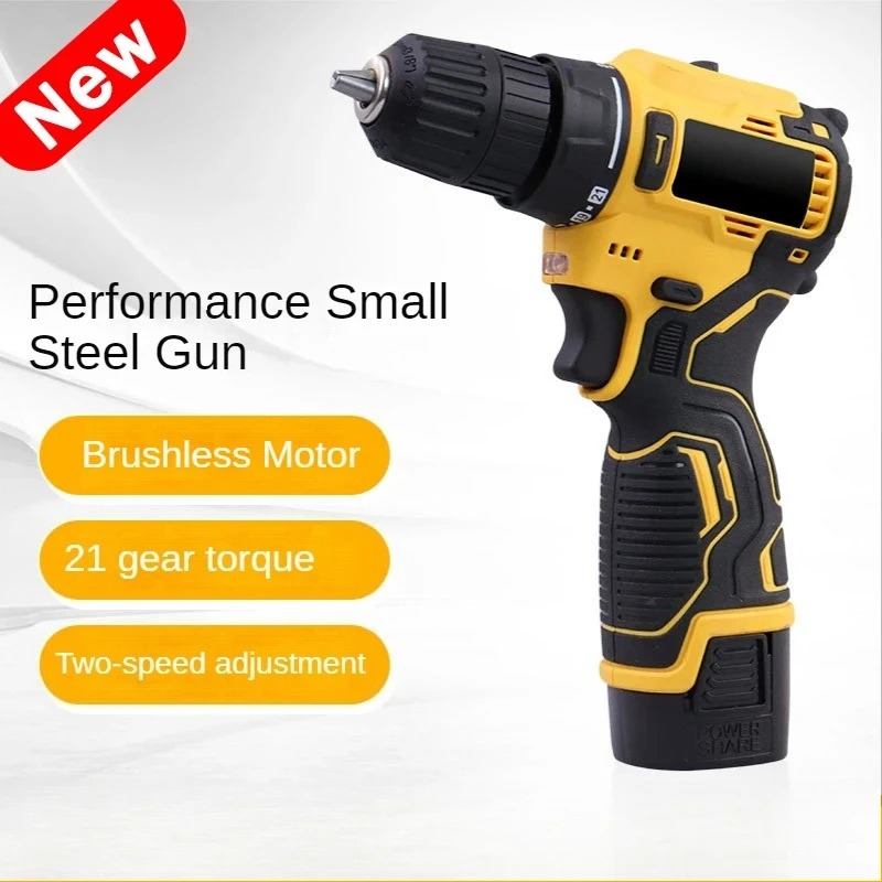 Brushless Cordless Electric Drill 18V - 18V Bürstenloser Elektrischer Schlagschrauber 3000 U/min