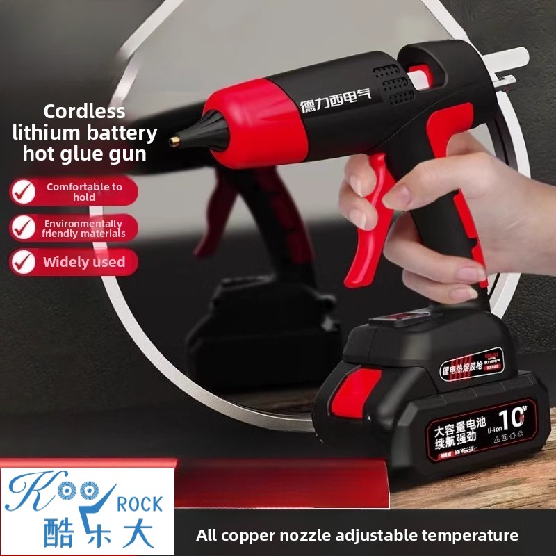Hot Melt Glue Gun Cordless - Industrielle kabellose Heißklebepistole, 21 V Lithiumbatteriebetriebene