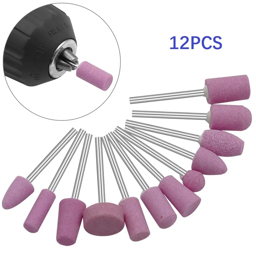 Cordless Rotary Tool Kit Accessories - 12Pcs Schleif Polieren Montiert Stein Für