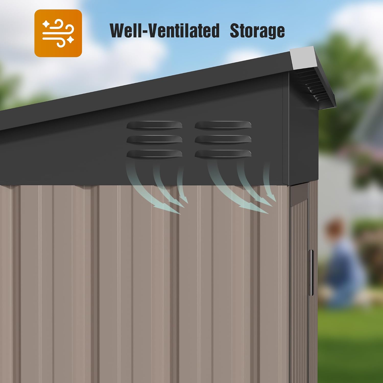 5x3FT Metall-Geräteschuppen mi – Garden Tools Bewertung und Preis