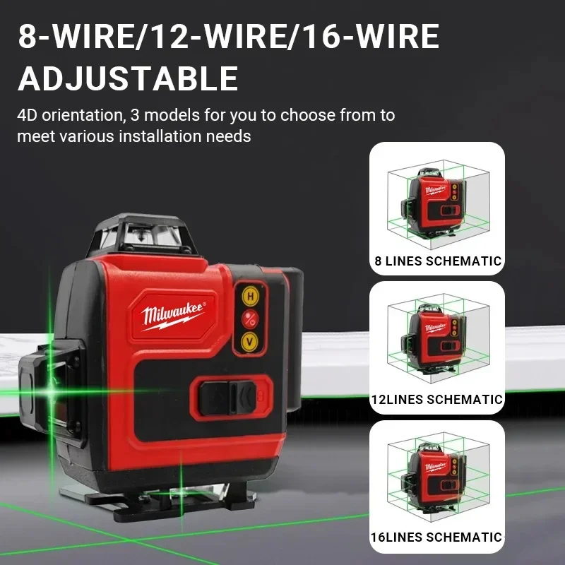 Milwaukee M18 Akku-kompatibles – Laser Level 16 Lines 4D Green Bewertung und Preis