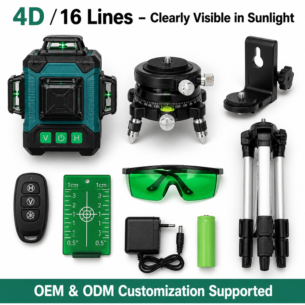4D 16-Linien Grünes Laser-Nive – Laser Level 16 Lines 4D Green Bewertung und Preis