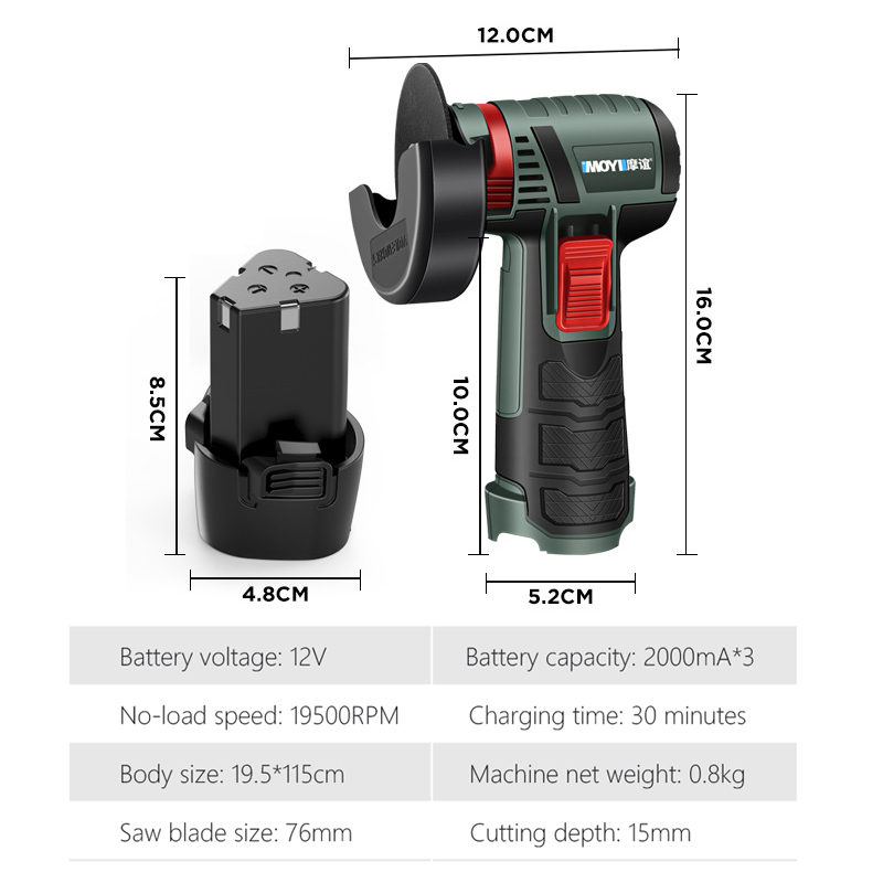 12 V bürstenloser Winkelschlei – Brushless Angle Grinder Battery Powered Bewertung und Preis