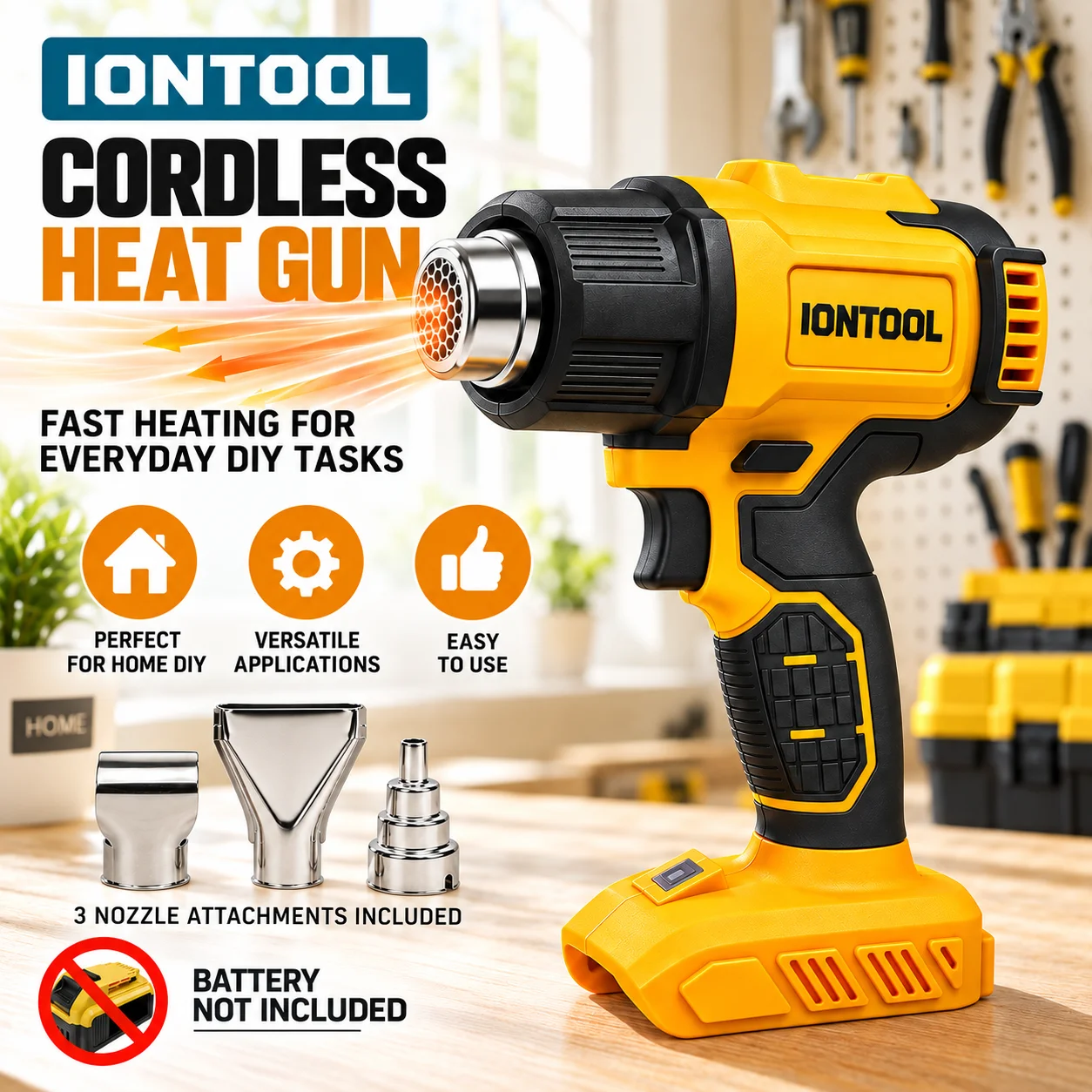 IONTOOL Gelbe Akku-Heißluftpis – Cordless Heat Gun For Shrink Tubing Bewertung und Preis