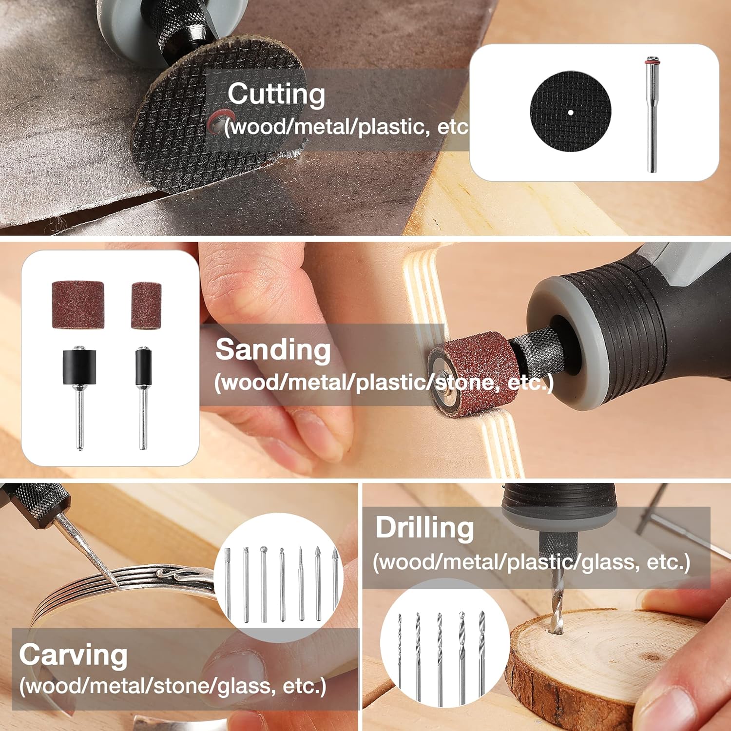 Kabelloses Rotationswerkzeug-S – Cordless Rotary Tool Kit Accessories Bewertung und Preis